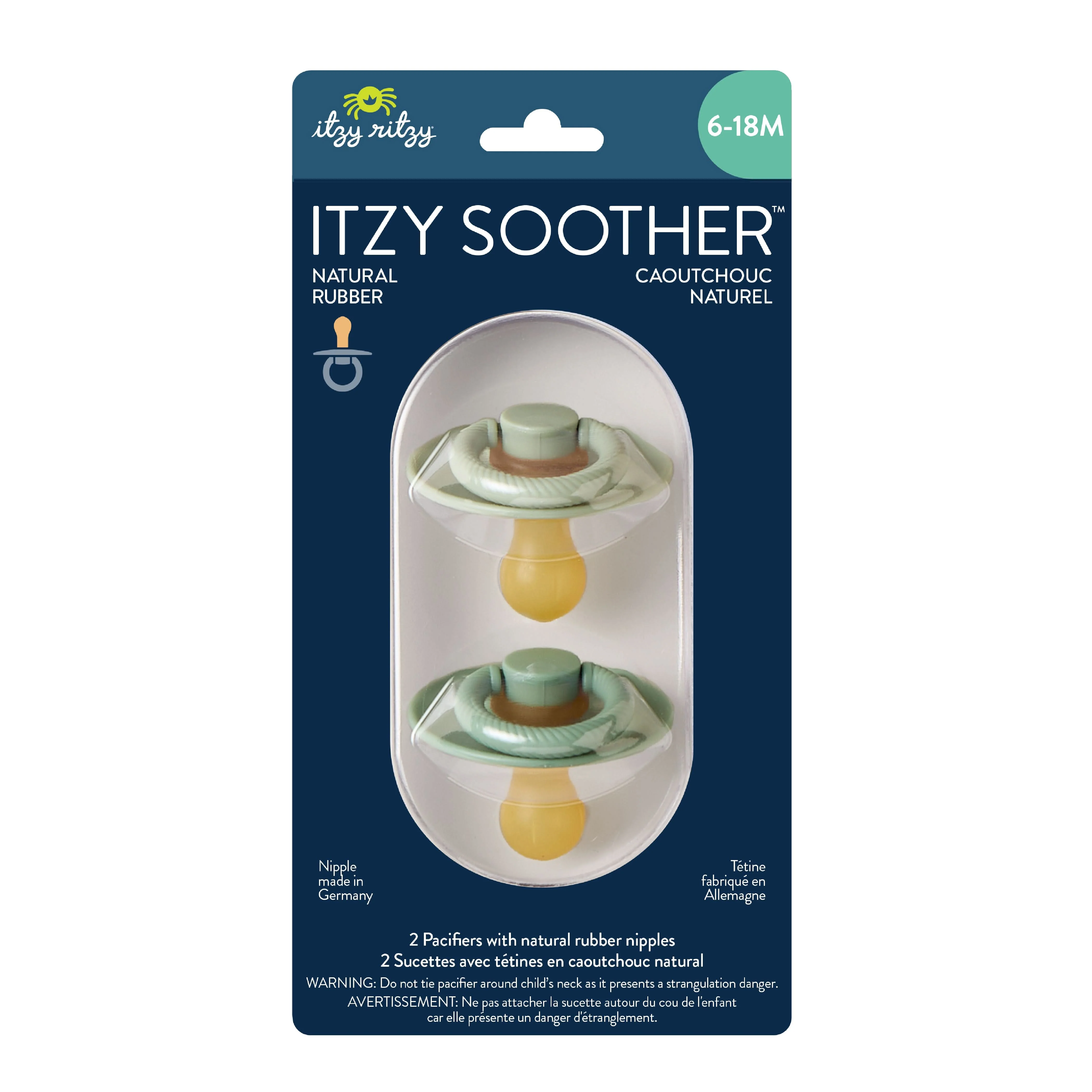 Itzy Soother™ Natural Rubber Pacifier - 6-18M - Image 42