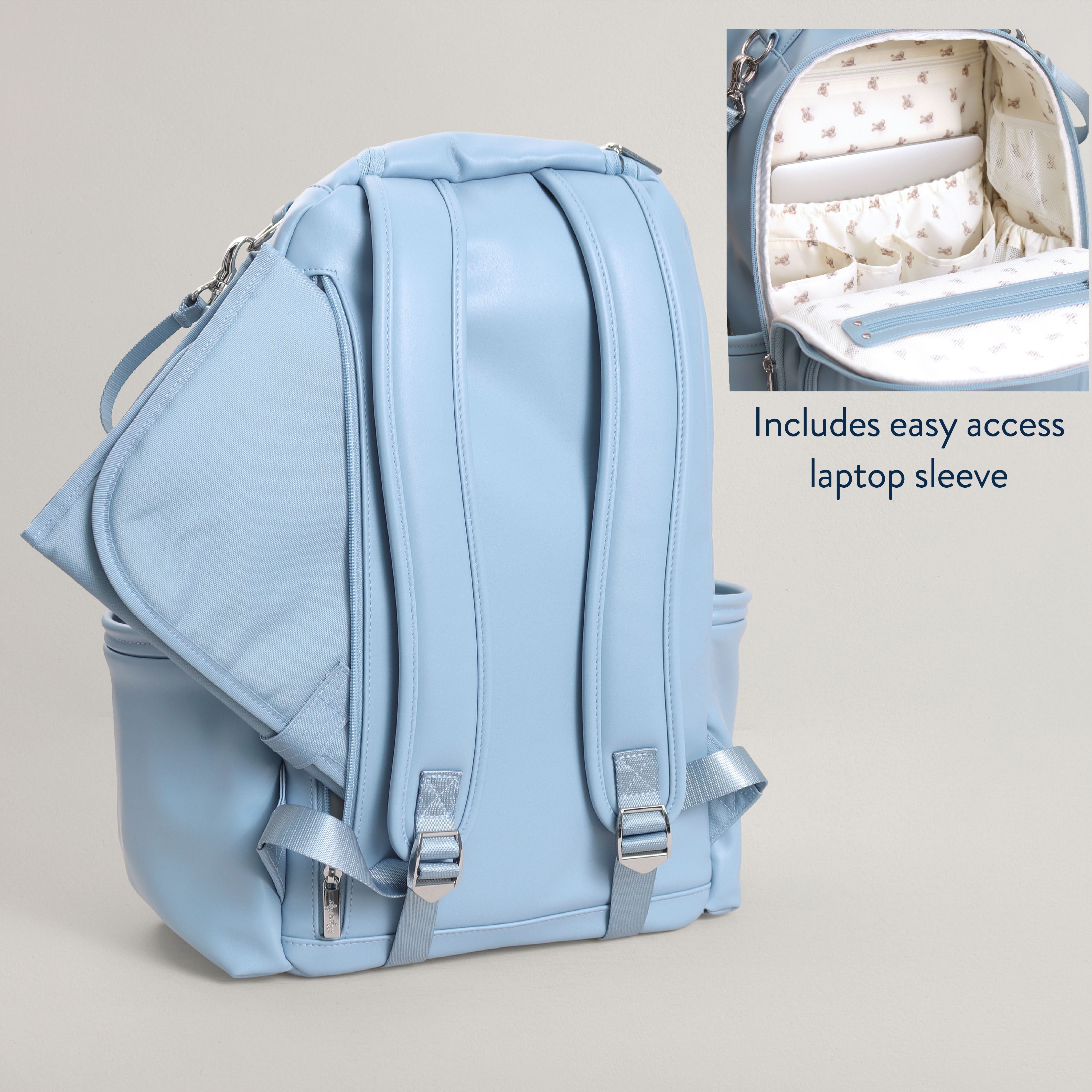 Ribbons & Roses & Teddy Blue Diaper Bag Bundle - Image 22
