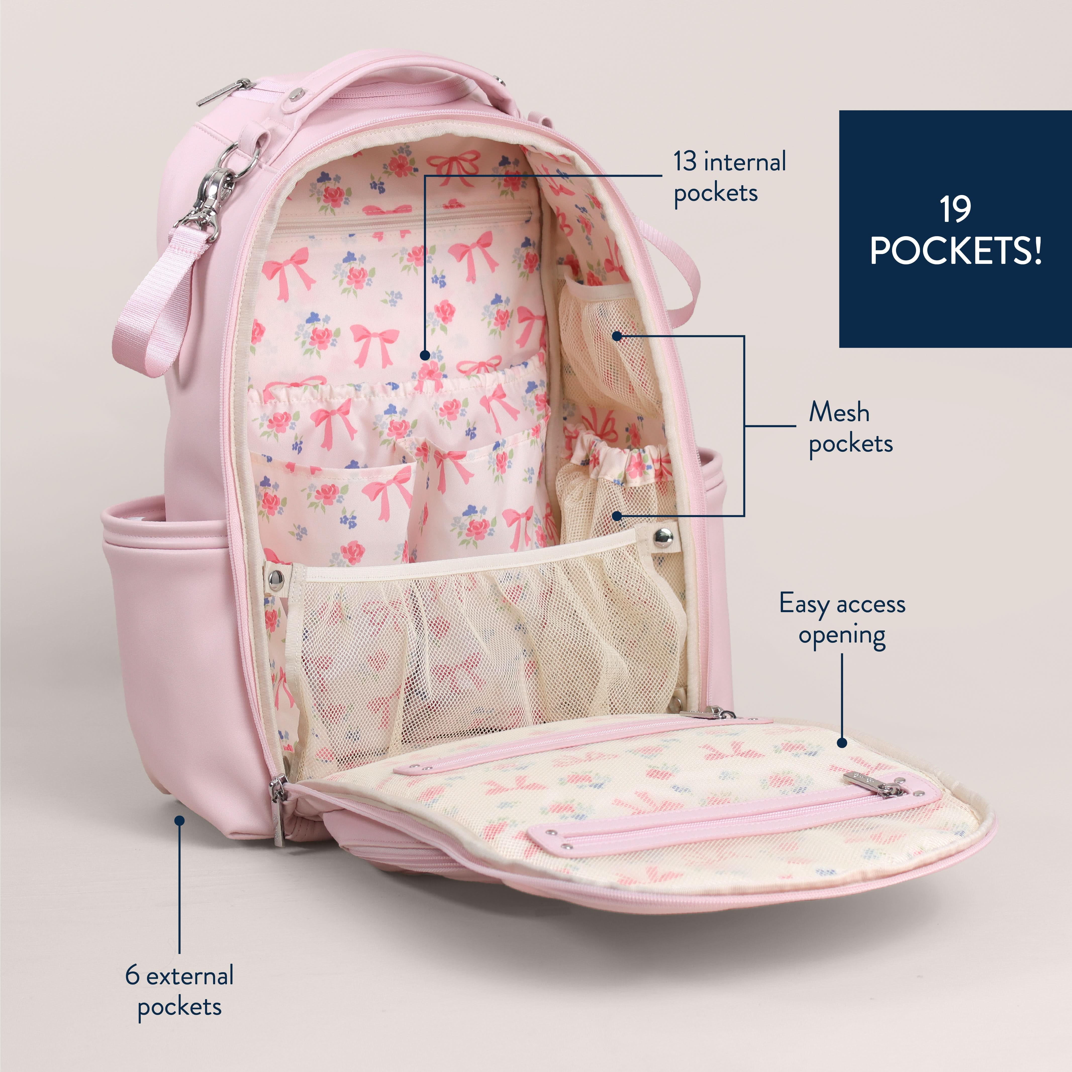 Ribbons & Roses & Teddy Blue Diaper Bag Bundle - Image 5